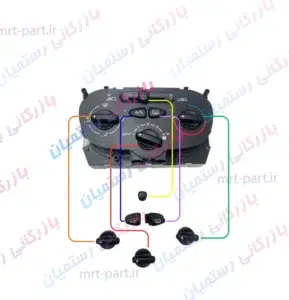 پک کامل کلید پنل بخاری 206 تیپ 2