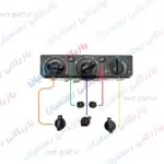 کلید پنل بخاری روتاری باریک